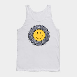 Smiley Face Mandala Tank Top